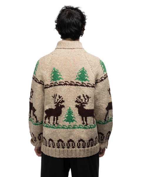 1960s Elk Pattern Cowichan Sweater