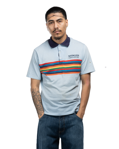 70's Rainbow Polo - Medium