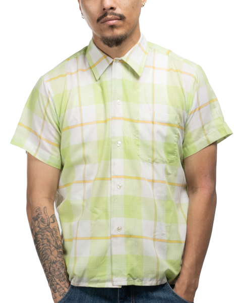 1960s Plaid Button-Up Shirt
