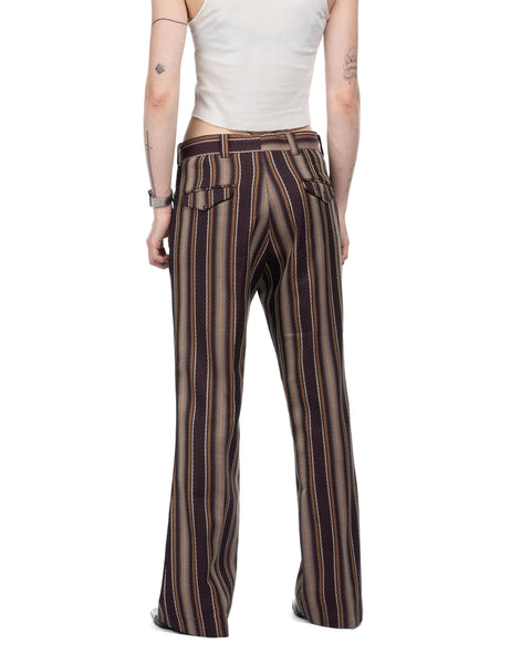 70s Striped Flared Trousers - 31" x 30"