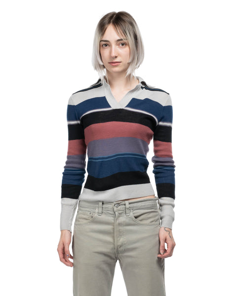 1970s Striped Knit Top