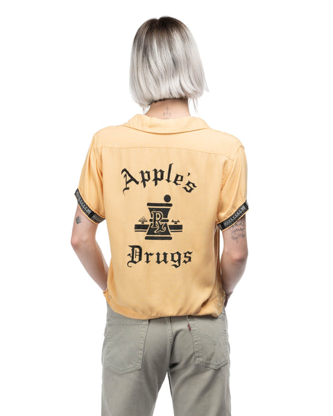 1960s Apple Drugs Bowling Shirt
