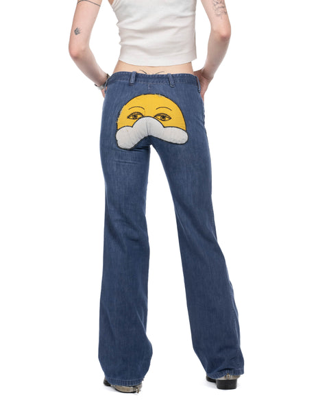 70s Cheeky Sun Wrangler Flares - 29" x 31.5"