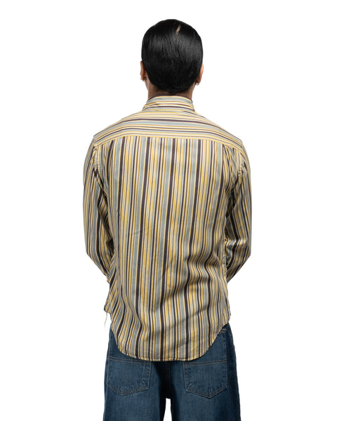 1950s Striped Button-Up