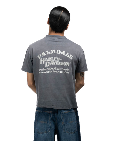 80s Remember Pearl Harbor Harley Davidson Tee - Large