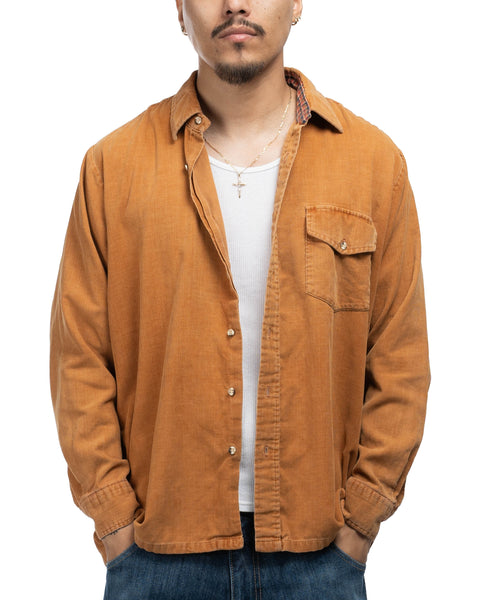 1960s Corduroy Flat Hem Shirt