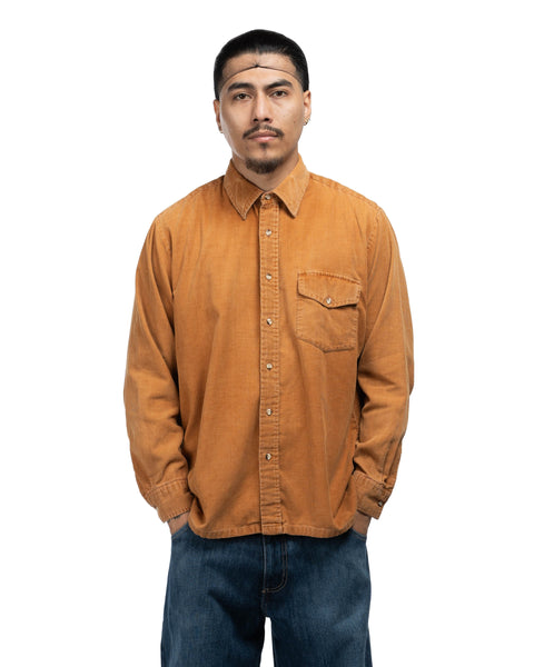 1960s Corduroy Flat Hem Shirt