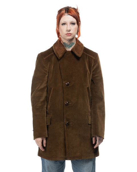 1960s Chocolate Corduroy Coat