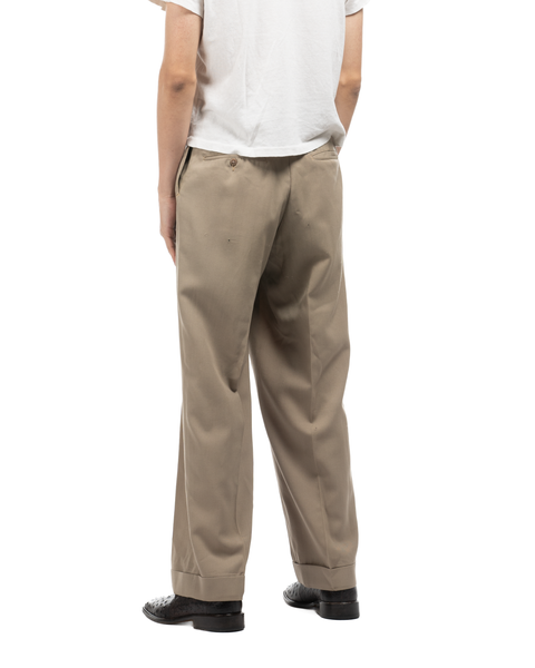 1940s Gabardine Pleated Trousers
