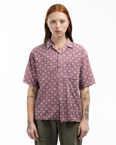 Faded Checkered Loop Collar - Large
