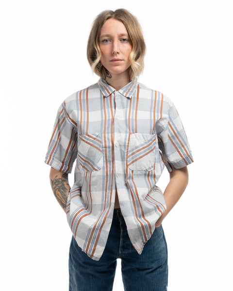 60’s Plaid Loop Collar - Small
