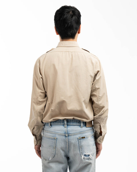 50’s Thrashed Conqueror Poplin Work Shirt - Large