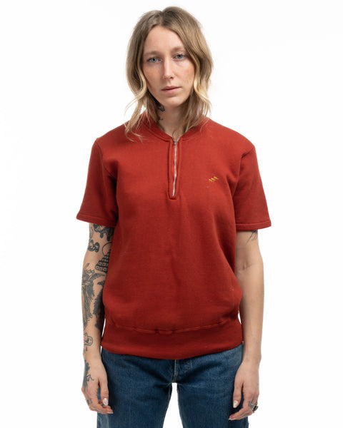 50’s Penney’s Short Sleeve Quarter-Zip - Small