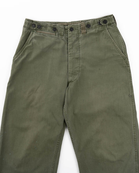 40’s HBT M-43 Field Trousers - 28-30” x 28.5”