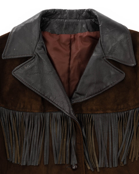 70’s Western Fringe Jacket - Large