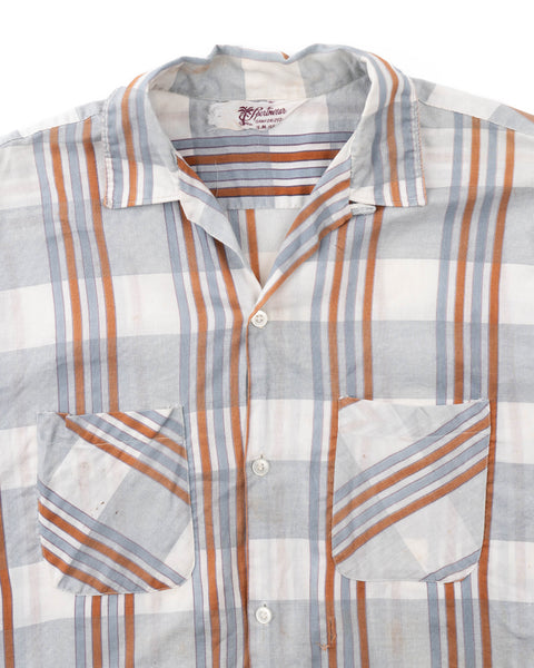 60’s Plaid Loop Collar - Small