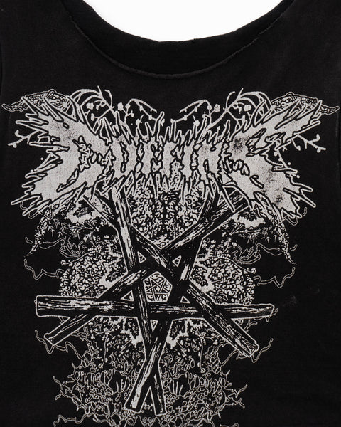 Y2K Coffins Metal Chopped Tee - XS