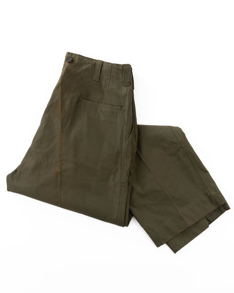 WW2 Unissued Cotton OD Field Trousers - 36” x 32”