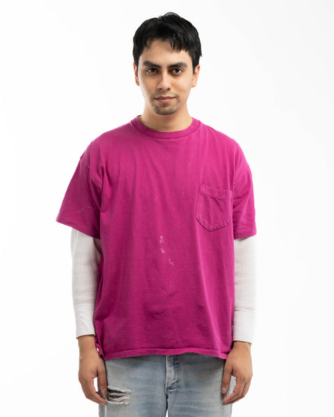 80’s Mervyn’s Magenta Pocket Tee - Large