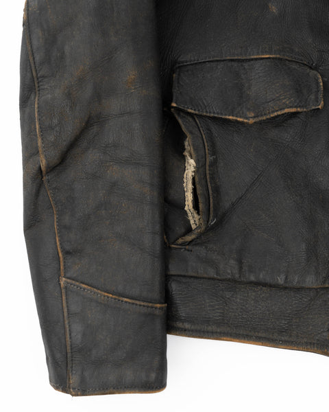 70’s Taylor Leatherwear Officer Jacket - Medium