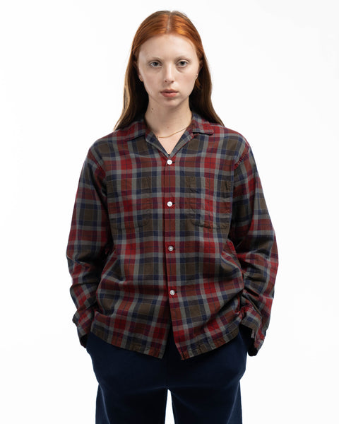 60's Towncraft Plaid Button-Up Shirt - Medium