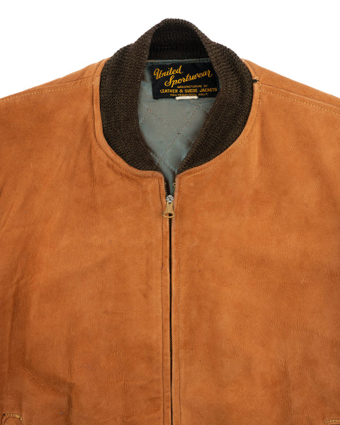 50’s United Sportswear Suede Jacket - Large