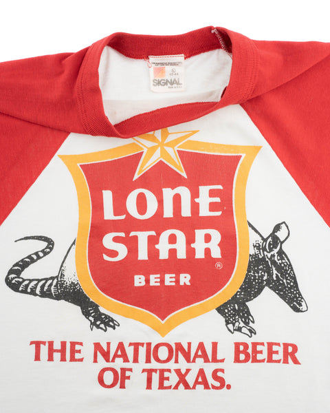 80’s Lone Star Beer Raglan Tee - Medium