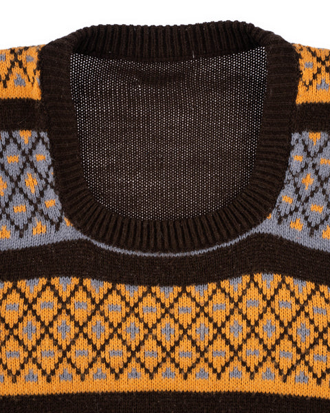 70’s Patterned Sweater Vest - Medium
