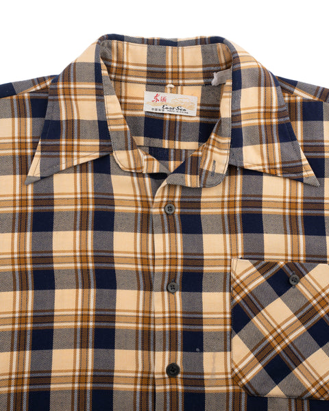 70’s Boxy Plaid Button-Up - XL