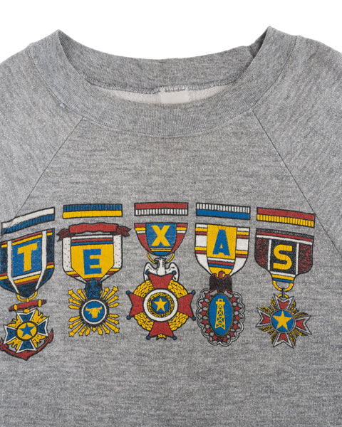 80's Texas Raglan Sweatshirt - Medium