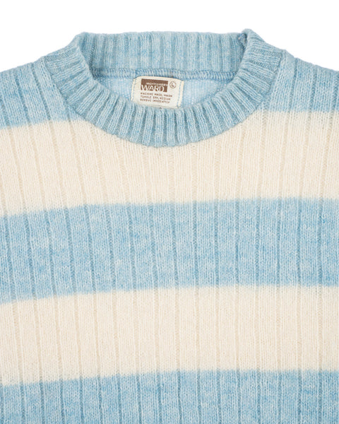 70’s Striped Shetland Wool Sweater - Medium