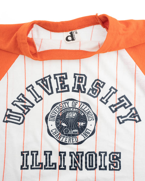 80’s University of Illinois Raglan Tee - Small