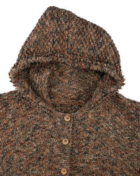 70's Hooded Knit Sweater - Medium