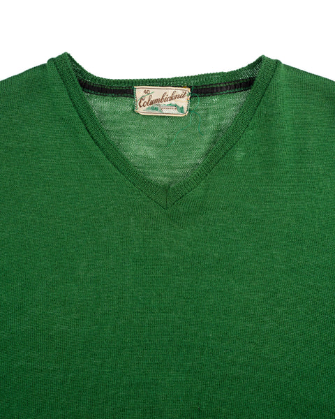 40’s Columbiaknit V Neck Sweater - Medium