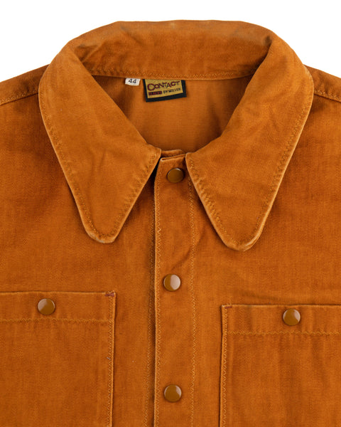 70’s Velvet Snap Pullover - Large