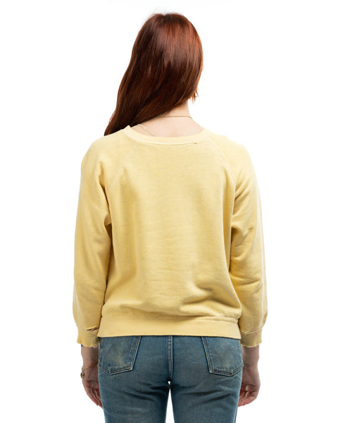 60's Lemon Raglan Sweatshirt - Medium