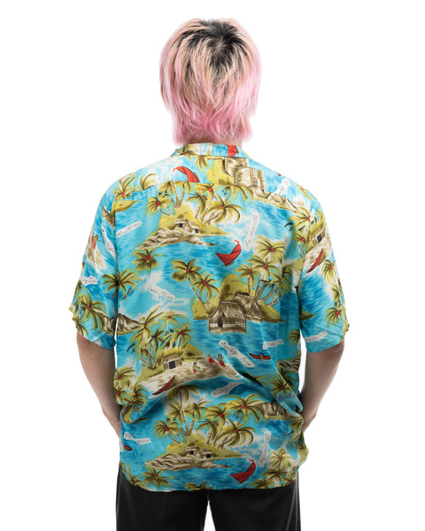 1970s Rayon Aloha Shirt