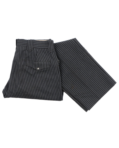 50’s H Bar C Ranchwear Striped Trousers - 33” x 29”