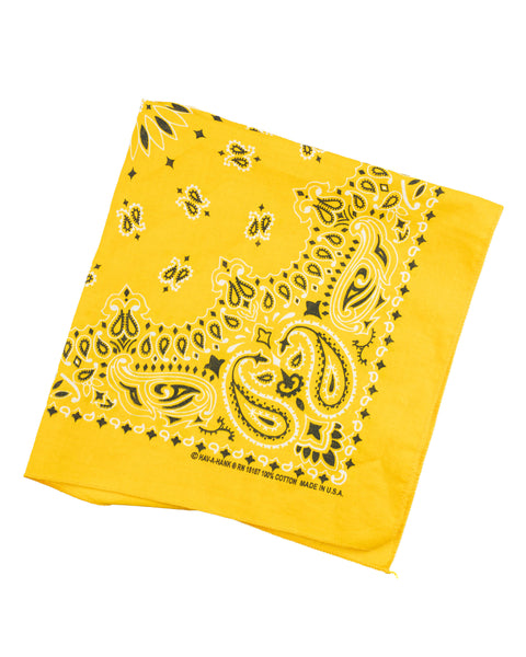 80’s Yellow All Cotton Bandana - OS