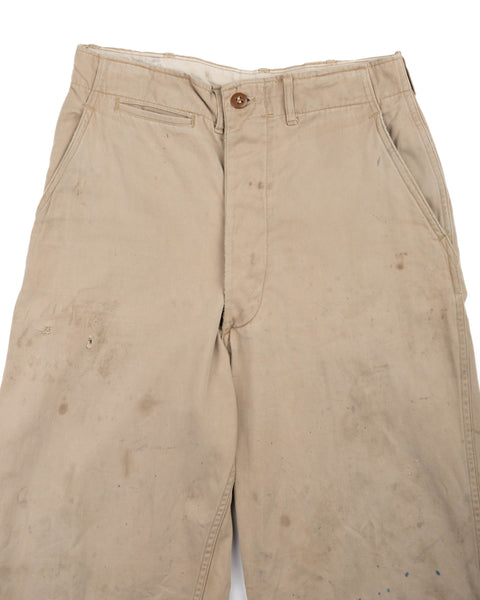 50’s Thrashed Officer Chinos - 27.5” x 30”