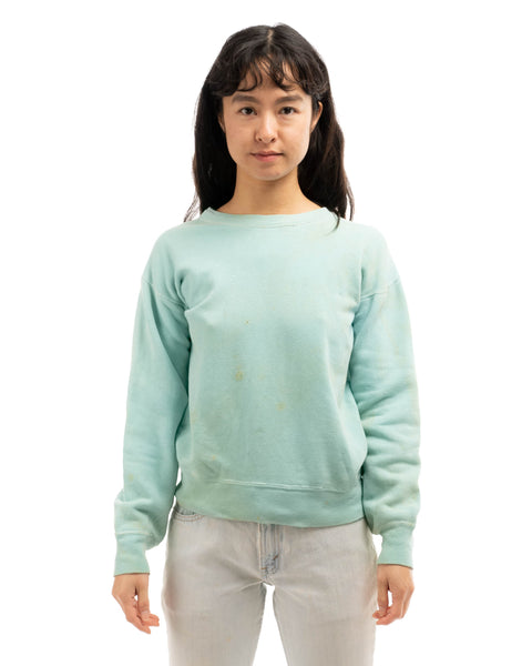 1960s Thrashed Seafoam Crewneck