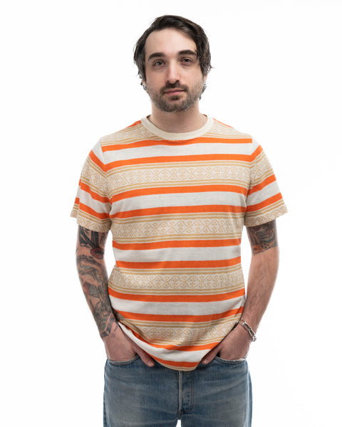 70’s Patterned Knit Tee - Medium