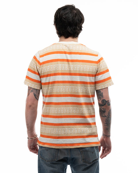 70’s Patterned Knit Tee - Medium