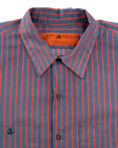 80’s Red Kap Striped Work Shirt - XL