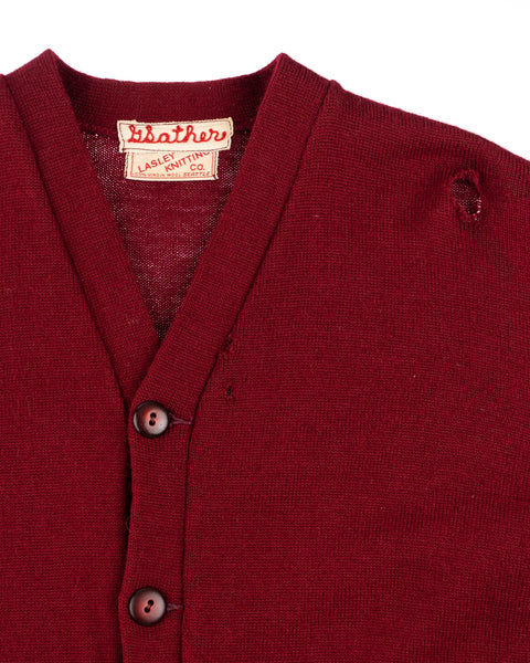 50’s Wool Collegiate Cardigan - Medium
