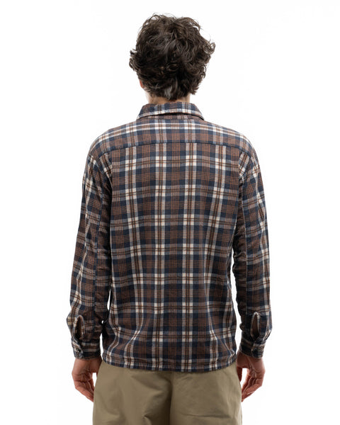 70's Rayon Blend Plaid Shirt - Medium