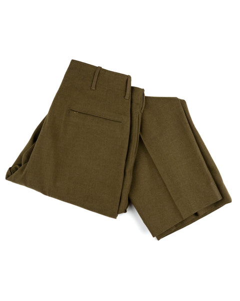 WW2 Wool Military Trousers - 31” x 29.5”