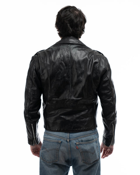 80's Studded & Painted Moto Jacket - Small