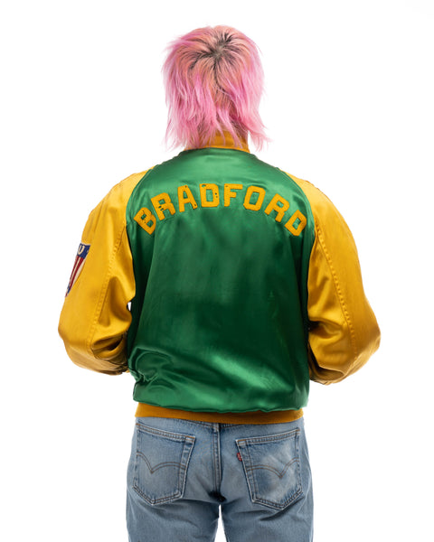 40’s Satin Bomber Jacket - Large