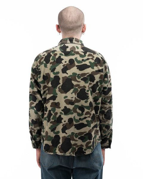 80’s Five Brother Camo Button-up - Large